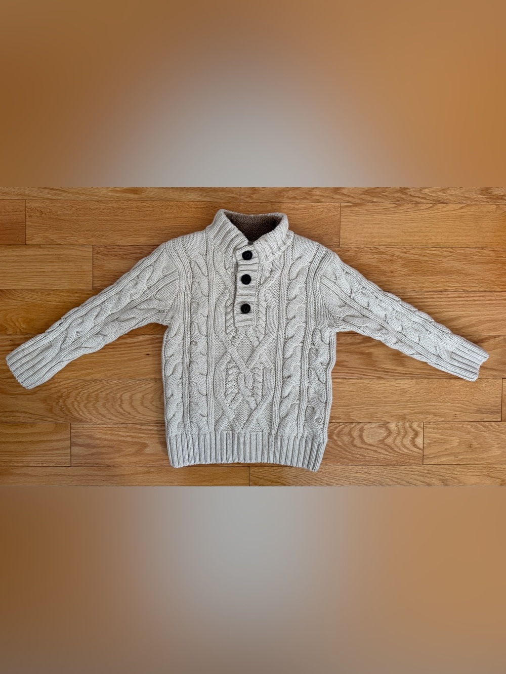 Gap Cable Knit Button-Front Sweater kids size 4-5